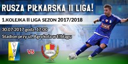 Zapraszamy na RELACJ� LIVE. Rusza pi�karska II liga! Olimpia Elbl�g - Legionovia Legionowo 