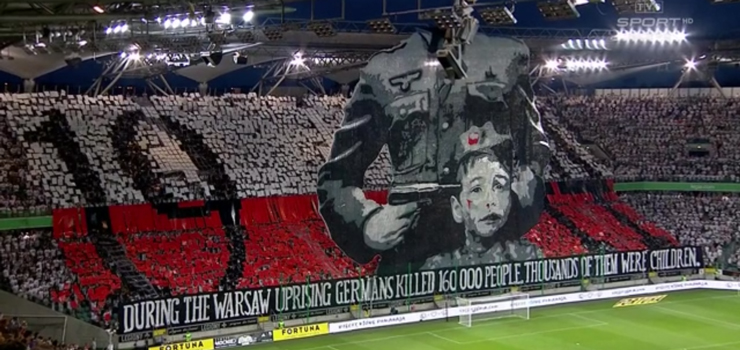 Mocna oprawa meczu Legii, wniosek o reparacje wojenne... To podsycanie antyniemieckich nastrojów, czy lekcja historii?