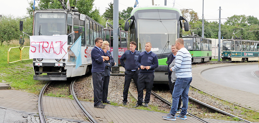Tramwaje stanęły na dwie godziny. Strajk w spółce miejskiej