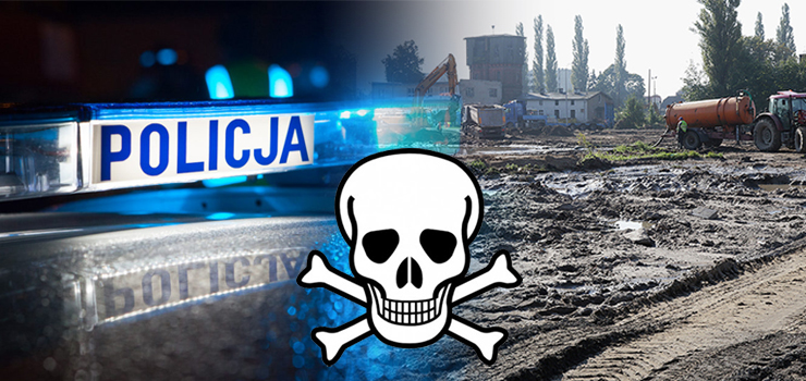 Na Lotniczej wykopano worki z nieznaną substancją. „Będziemy wyjaśniali czy jest  groźna dla zdrowia i życia”