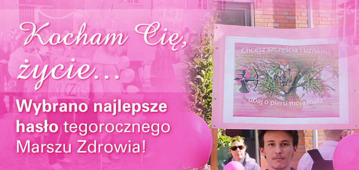 ZST-I zwycizc konkursu na najciekawsze haso promujce "Marsz Zdrowia"