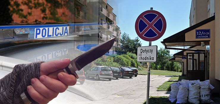 Awantura na Legionów. "33-latek zranił nożem w głowę innego mężczyznę"