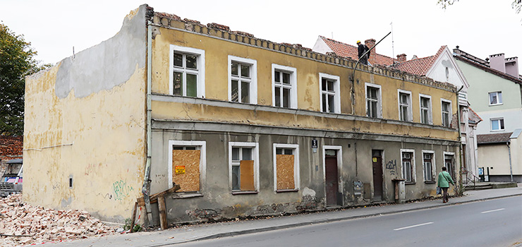 Trwa rozbirka budynku przy ul. Kociuszki. Wiemy, kiedy si zakoczy