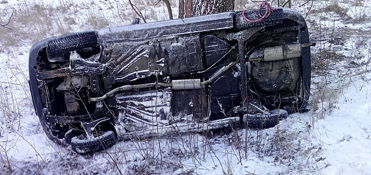 Samochód uderzył w drzewo – zawiniły opony?