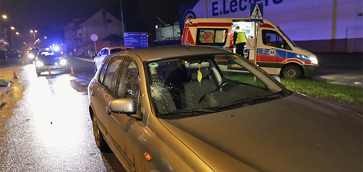 Potrącenie na Żeromskiego. Kobieta została przewieziona do szpitala