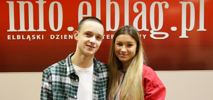 Najpiękniejsza Para Studniówki II LO odwiedziła naszą redakcję