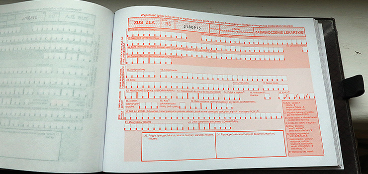 Koniec z papierowymi zwolnieniami! "W Elblągu dało się zauważyć większe zainteresowanie internetową formą zwolnień"