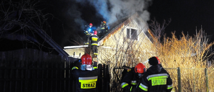 Pożar domu przy ulicy Niborskiej!