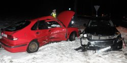 Gro�na kolizja na Fromborskiej! Jedna osoba przewieziona do szpitala