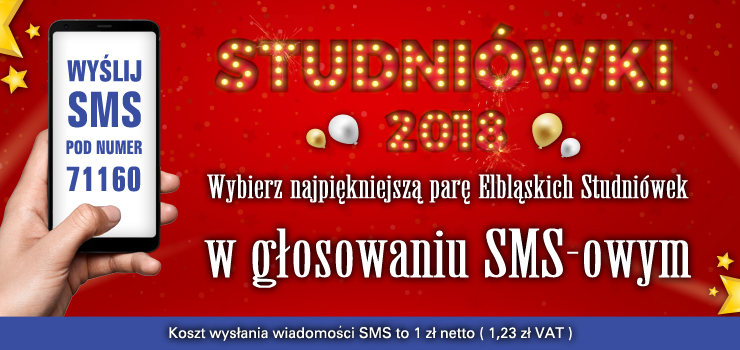 Tylko do jutra wysyłając SMS-a możesz zagłosować na Najpiękniejszą Parę Elbląskich Studniówek 2018!