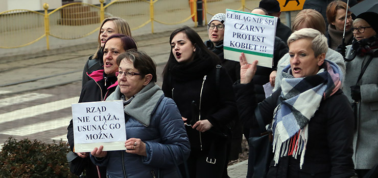 "Bronimy swojej wolnoci przed zakusami PiS i kocioa". Czarny Pitek w Elblgu!