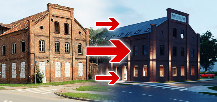 Zrujnowany budynek zostanie zastąpiony identycznym. Niebawem ruszą prace przy Stawidłowej