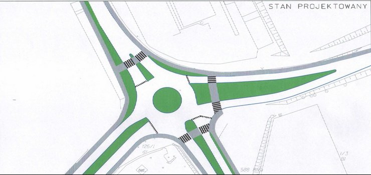 Łęczycka - Rawska, ruch okrężny zamiast skrzyżowania