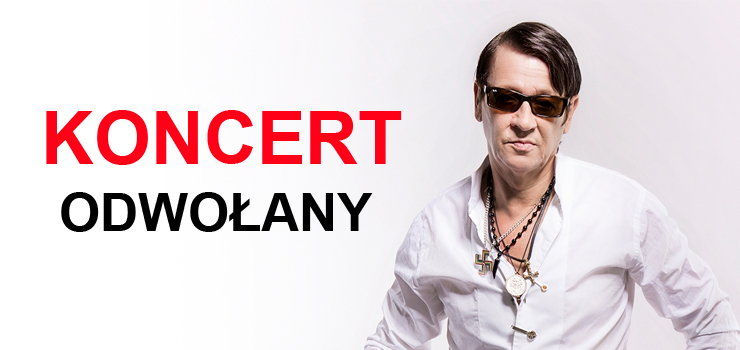 Koncert Macieja Maleczuka w Elblgu odwoany