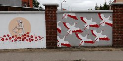 Muralami uczczono obchody 100-lecia odzyskania niepodlegoci przez Polsk
