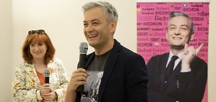 "Kandydujcie, na tym polega demokracja". Robert Biedroń spotkał się z elblążanami