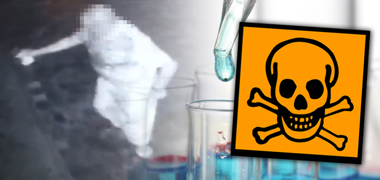 Krynica Morska: Miejscowy radny wylewa śmierdzącą substancję pod dyskoteką - film