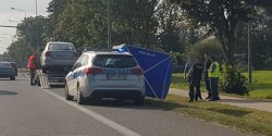 W aucie zatrzymanym do kontroli w Kazimierzowie policjanci z drog�wki odkryli zw�oki kobiety