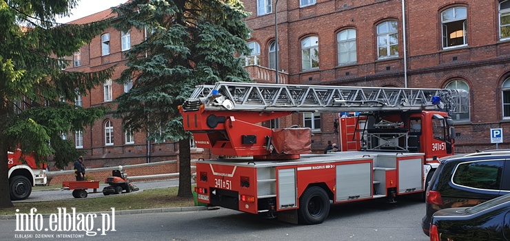 Alarm pożarowy w szpitalu przy ul. Żeromskiego. Interweniowały cztery zastępy strażaków