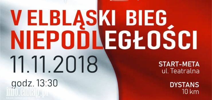 Trwają zapisy do V Biegu Niepodległości