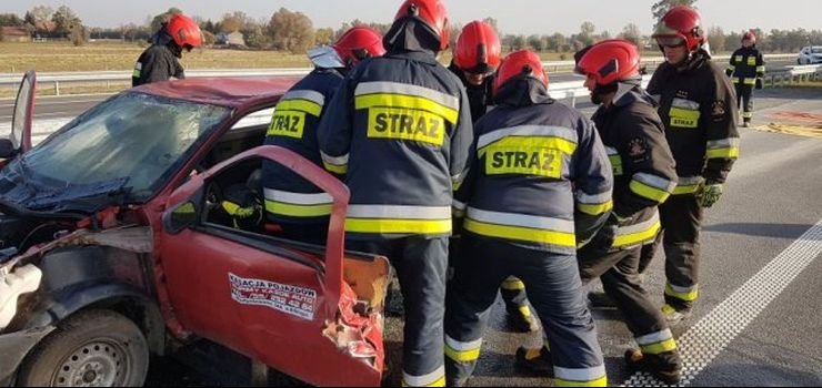 Strażacy na S7. Ćwiczyli przed oddaniem do użytku ekspresówki do Gdańska