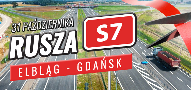 Otwarcie drogi S7. Od środy do Gdańska dojedziemy ekspresowo!
