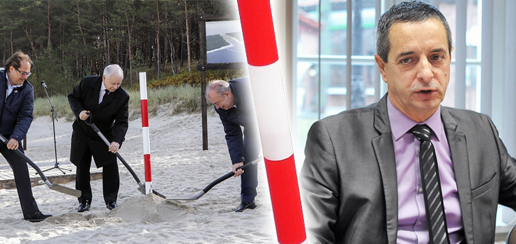 Jerzy Wcisła: Robią jakieś show z wbiciem kołka na plaży, który teraz może sami ukradli