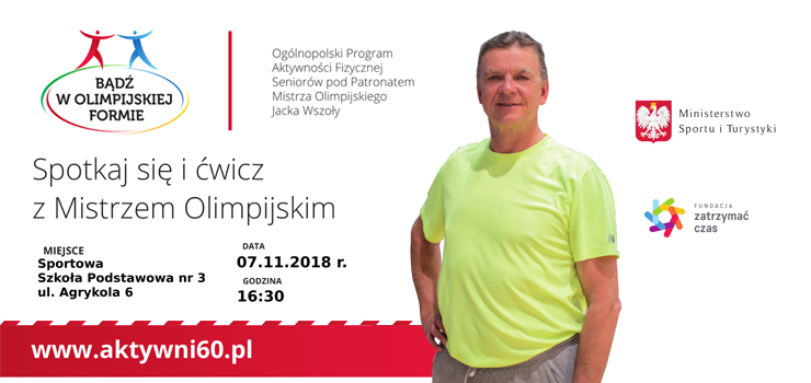 Jacek Wszoła spotka się z elbląskimi seniorami. Mistrz olimpijski w sportowej "trójce"