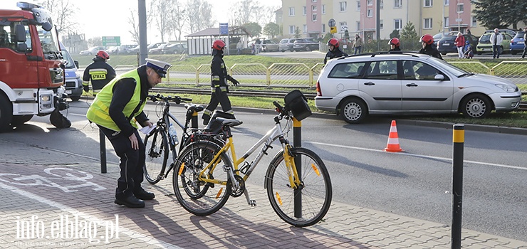 Potrącenie rowerzystki na ul. Płk. Dąbka