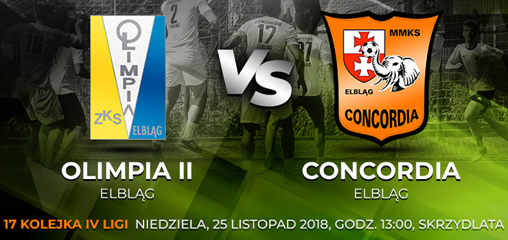 Dziś ostatni w tym roku mecz Concordii. Na Skrzydlatej czekają nas małe derby Elbląga!