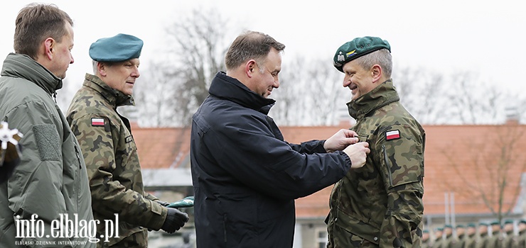 Prezydent Duda i minister Baszczak w Elblgu. Zakoczenie wicze Anakonda 18