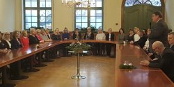 Spotkanie op�atkowe prezydenta z przedstawicielami elbl�skiej o�wiaty 