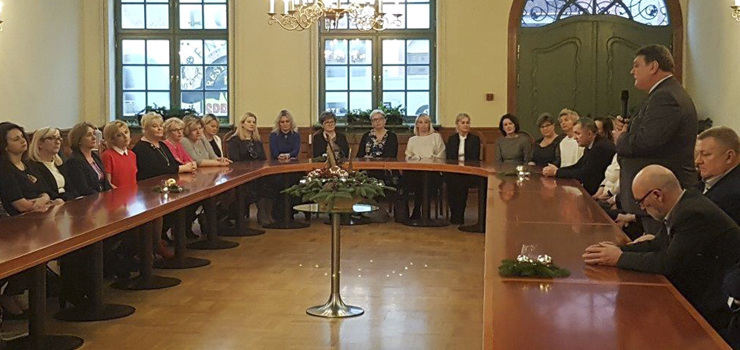 Spotkanie opłatkowe prezydenta z przedstawicielami elbląskiej oświaty