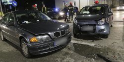 Kolizja dwch aut na skrzyowaniu Brzeskiej i Robotniczej
