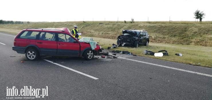 Tragiczny wypadek na S22 w miejscowości Wielkie Wierzno. Zginęła jedna osoba. Aktualizacja!