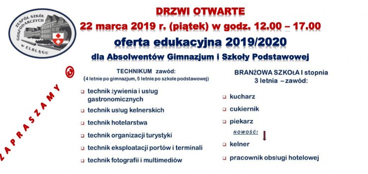 Drzwi otwarte w Zespole Szkół Gospodarczych