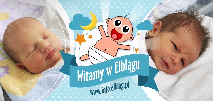 Witamy w Elblągu: Amelię, Filipa, Igora, Juliana i Szymona