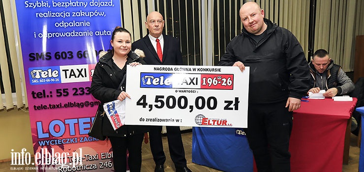 Tele Taxi rozdało wśród swoich klientów nagrody za 10 tys. zł! Kolejne losowanie za miesiąc!