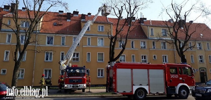 Pożar przewodu kominowego budynku przy ul. Brzeskiej