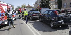 Kolizja aut na Bema. Zderzyy si 4 pojazdy!