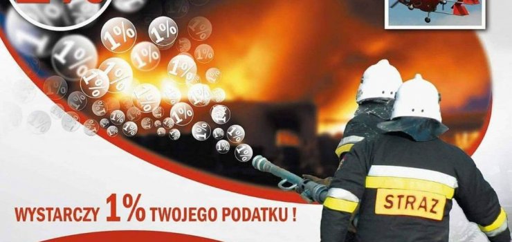 Zachcamy do wsparcia 1% podatku  OSP w Cedrach Wielkich