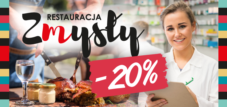 wituj razem ze "Zmysami" i otrzymaj -20% rabatu na cay rachunek!