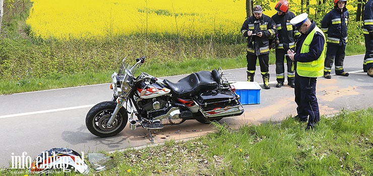 Krasny Las: Motocyklista z 9-letnim pasażerem wjechał do rowu