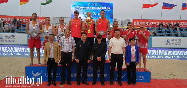 Srebrny medal dla elblążan w siatkówce plażowej na World ParaVolley Beach, Pingtan w Chinach