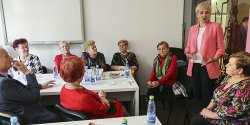 Urszula Pas�awska spotka�a si� z elbl��anami. „W PE b�d� szuka� sojusznik�w do za�atwienia spraw naszego regionu"