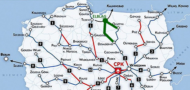 Elbląg poza siecią szybkich kolei. "To jedyne miasto ponad stutysięczne, które nie znalazło się w Programie"