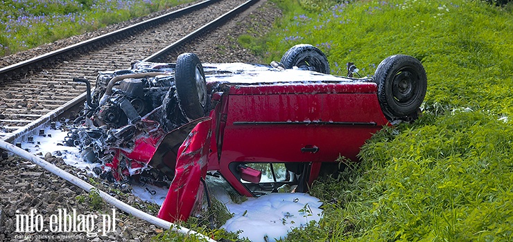 Pasłęk: Pociąg zderzył się z osobówką. Ruch pociągów został chwilowo wstrzymany!