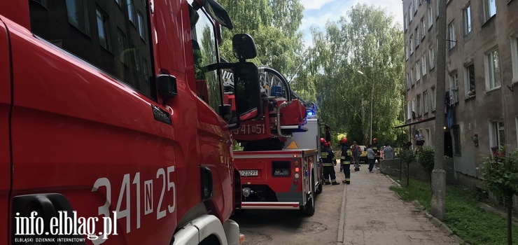 Wyciek gazu w budynku mieszkalnym przy ul. Łęczyckiej