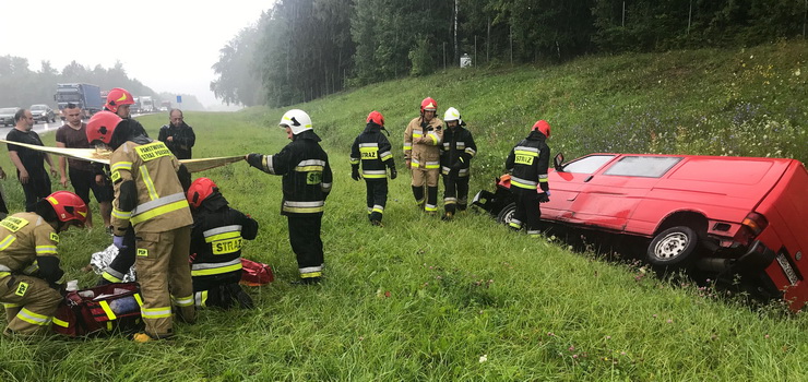 Wypadek na drodze S22. Jedna osoba poszkodowana