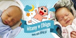 Witamy w Elblgu: Oliwi, Wojciecha i Marcela